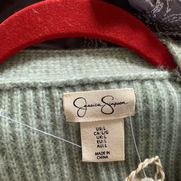 Jessica Simpson Beautiful Plush Button Down Long Cardigan New With Tags - Picture 9 of 12